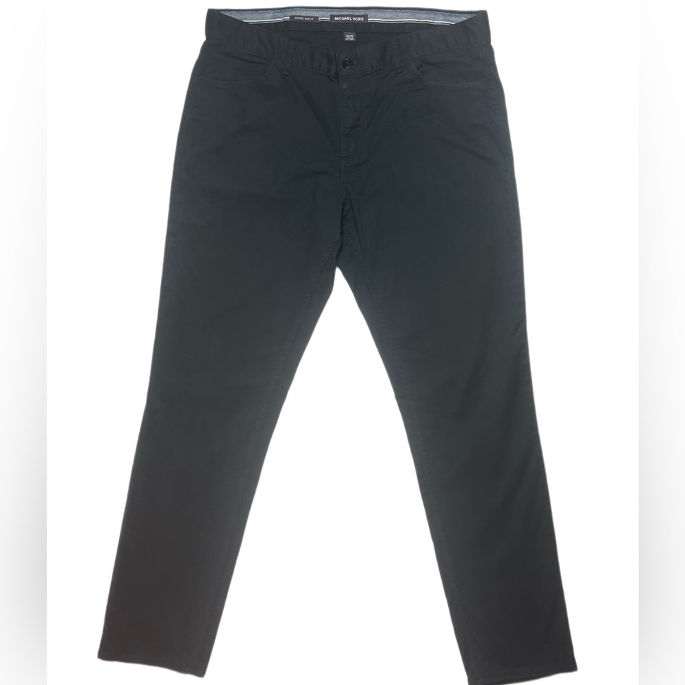 Michael Kors Black Parker Slim Fit Pants W36 L32 | 36 x 32